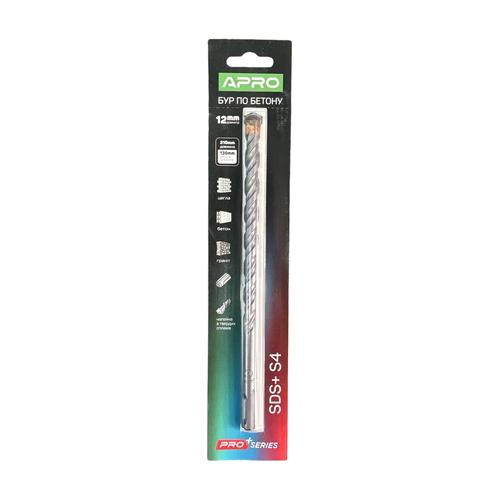 APRO PRO SERIES Бур по бетону SDS PLUS HQ S4 Ø12x210мм 815177