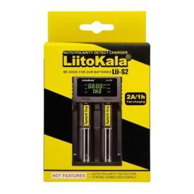 LiitoKala Lii-S2 Зарядний пристрій для акумуляторів, LCD дісплей