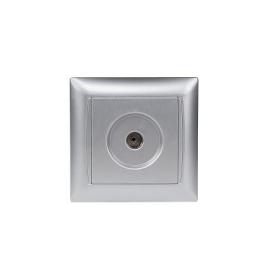 LUXEL PRIMERA Розетка внутр. TV (серебро) 3509