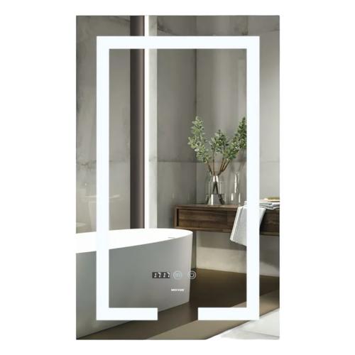 MIXXUS HARD MR06-60x80 Дзеркало (LED Touch, Anti-fog, димер, регулюванням яскравості, годинник) (MI6929)