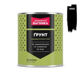 ДНЕПРОВСКАЯ ВАГОНКА Грунт быстросухая 1кг. ЧЕРНЫЙ (9005)