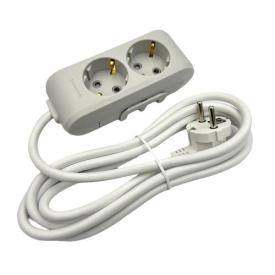 Panasonic X-tendia Удлинитель электрический 2р./2м. з/з, защита. шторки (серый) WLTB0422-2GR