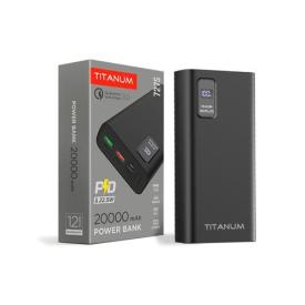 TITANUM Power bank 20000mAh TPB-727S 22.5W QC+PD Black