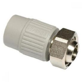 KOER K0240.PRO PPR Муфта с евроконусом и накидной гайкой Ø20x3/4