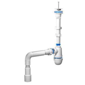 Ani Plast Сифон (разборный) 1 1/4*40 с гибкой трубкой 40х40х50 (73мм) С1015UKREU