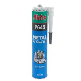 AKFIX P645 Герметик поліурітановий автомобільний (сірий) 310мл.