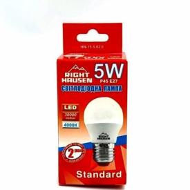 RightHausen LED-Лампа шар 5W E27 4000K HN-155020
