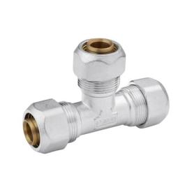 KARRO Тройник 20*20*20 металлопластик KR-0731