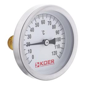 KOER Термометр накладний із пружинкою Ø63мм. KT.672A