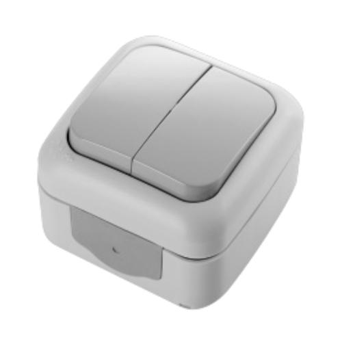 VIKO PALMIYE Вимикач 2-й зовнішній IP54 (сірий) 90555502