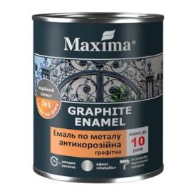 Maxima Емаль графітова по металу 3в1 0,75л. (ЧОРНА)