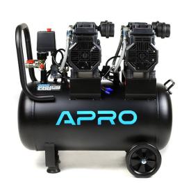APRO Компресор чотирициліндровий безмасляний 2х1.5кВт 475л/хв 8бар 50л 850173