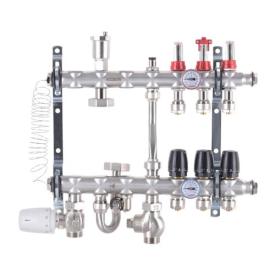 KOER KR.S1012-3 Коллектор со встроенным смешив. узлом 1х3 SUS304 и евроконус 3/4-16 (KR2936)
