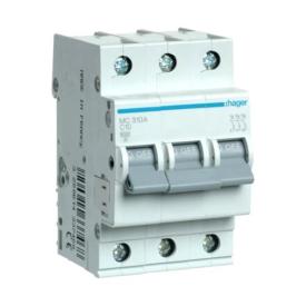 Hager Автоматичний вимикач 3P 10A «C» 6kA MCS310