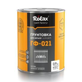 ROLAX Грунт-эмаль ГФ-021 0,9кг. (СЕРАЯ)