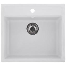ZERIX ZS-5751S-01 Мойка гранитная 570*510мм. (белая)