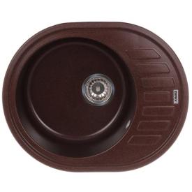 ZERIX ZS-6250R-12 Мийка гранітна 620*500мм. (коричнева)