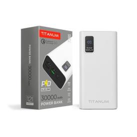 TITANUM Power bank 30000mAh  TPB-728S 22.5W QC+PD White