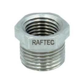 Raftec Футорка 10с*8в (3/8С-1/4В) никель F005001