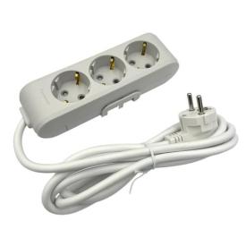 Panasonic X-tendia Подовжувач електричний 3р./2м. з/з, захист. шторки (сірий) WLTB0432-2GR