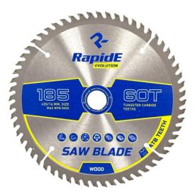 RAPIDE Basic Series Диск пильний по дереву Ø185*16/20мм. (60зуб.) RAHФ-00003206