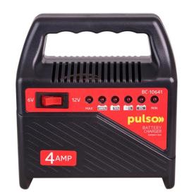 PULSO BC-10641 Зарядний пристрій 6-12V, 4A до 10-60Ah (підходить на свинцево-кислотні АКБ)