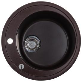 ZERIX ZS-510R-12 Мойка гранитная 510мм. (коричневая)