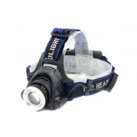 POLICE Фонарь налобный 2*18650, micro USB WD-122
