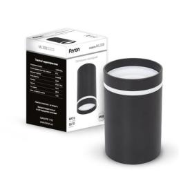 Feron Светильник накладной круглый GU10 (чёрный) ML308