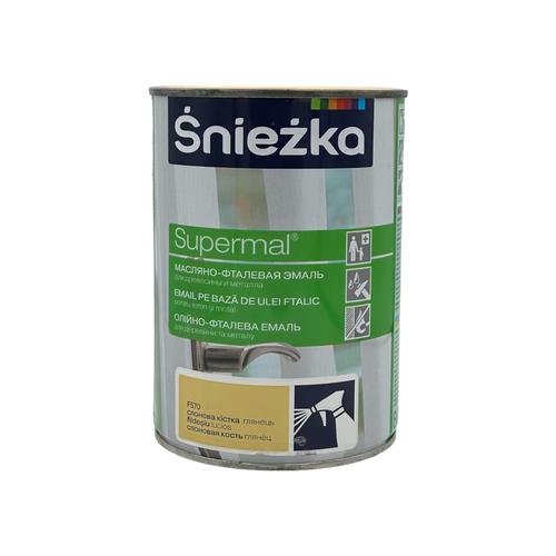 SNIEZKA Олійно-фталева емаль 0,8л. СЛОНОВА КІСТКА глянець F570