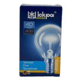 ІСКРА Лампа розжарювання КУЛЯ 40W E14 прозора