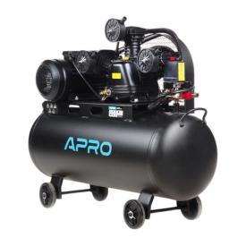 APRO Компресор трьохциліндровий пасовий OFBD-100X 8Бар 3.0кВт 530л/хв 100л (2 крана) + Олива 0,8л 850184