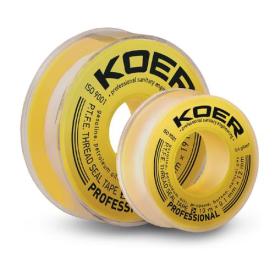 KOER ST-12 Фум-стрічка для газу (жовта) 12 мм*0,1 мм*10 м. (KR2809)