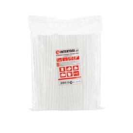 INTERTOOL Комплект прозрачных клеевых стержней 7.4мм*200мм, уп. 1кг/128шт. RT-1036