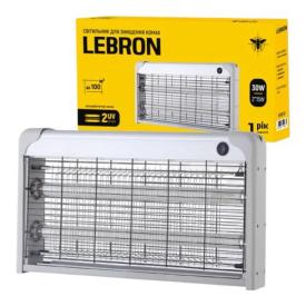 LEBRON Світильник для знищення комах ультрафіолетовий 2*15W 490*260*60мм. 16-85-31