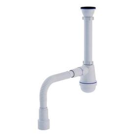 Ani Plast Сифон Кухня 1 1/2*40 (литая горловина) с отв. для прал. маш. из г/тр. 40х40*50 (86мм) А2015