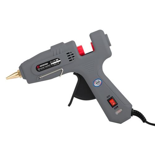 INTERTOOL Пістолет термоклейовий 40 Вт, 230 В, 180-195 °C під стрижні 10.8-11.5 мм, 10-16.5 г/хв. RT-1102