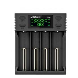 LiitoKala Зарядное устройство для аккумуляторов 4*18650, LCD дисплей, USB шнур Lii-S4