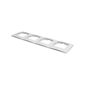 MARSHEL ELEGANT Рамка гориз. на 4 механізма (біла) FE-4