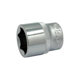 YATO Головка шестигранная Cr-V 3/8 M=18мм., L=30мм. YT-3813