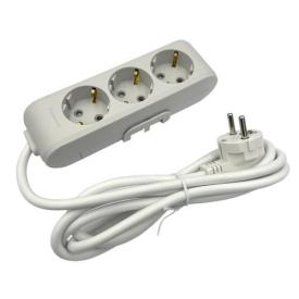 Panasonic X-tendia Подовжувач електричний 3р./5м. з/з, захист. шторки (сірий) WLTB0435-2GR