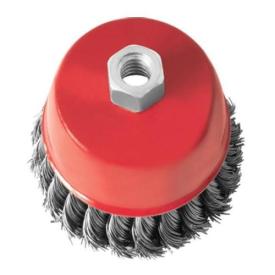 INTERTOOL Щетка чашечная 85 мм, для УШМ, М14 (пучки витой проволоки) BT-2085