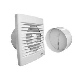 DOSPEL STYL 120S-P Вентилятор вентиляционный с клапаном Ø120 (белый) (007-0003P)