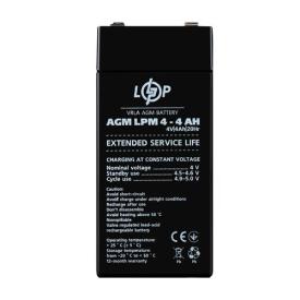 LogicPower Акумулятор свинцево-кислотний AGM LPM 4V/4Ah 4135