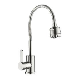 LEDEME LM74304 Змішувач для кухні з рефлекторним виливом з нерж. сталі SUS304 (LL1126)