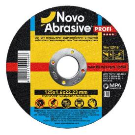 NovoAbrasive PROFI Диск отрезной по металлу 125*1,6*22,23 WM12516