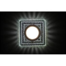 Точечный светильник с led-подсвет. MR16 7027WH+Led 6000