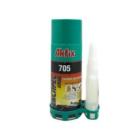 AKFIX 705 Універсальний швидкий експрес клей з активатором (200мл.+50мл.)