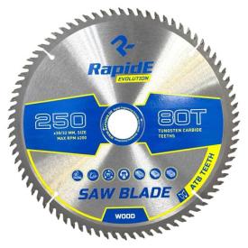 RAPIDE Basic Series Диск пильний по дереву Ø250*30/32мм. (80зуб.) RAHФ-00001421