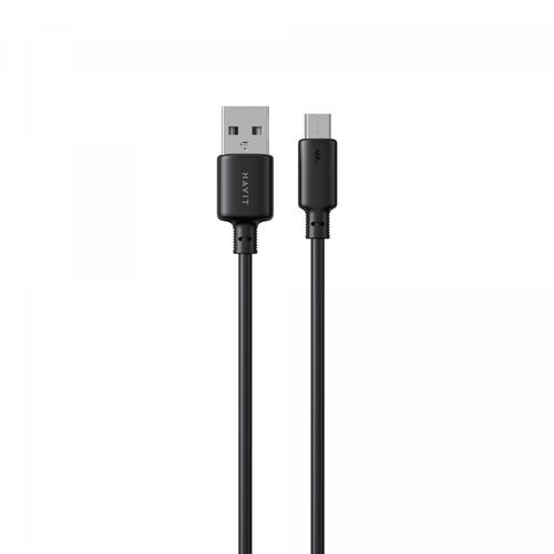 HAVIT HV-CB300C Кабель USB - Micro USB 3A 1м Black 28572
